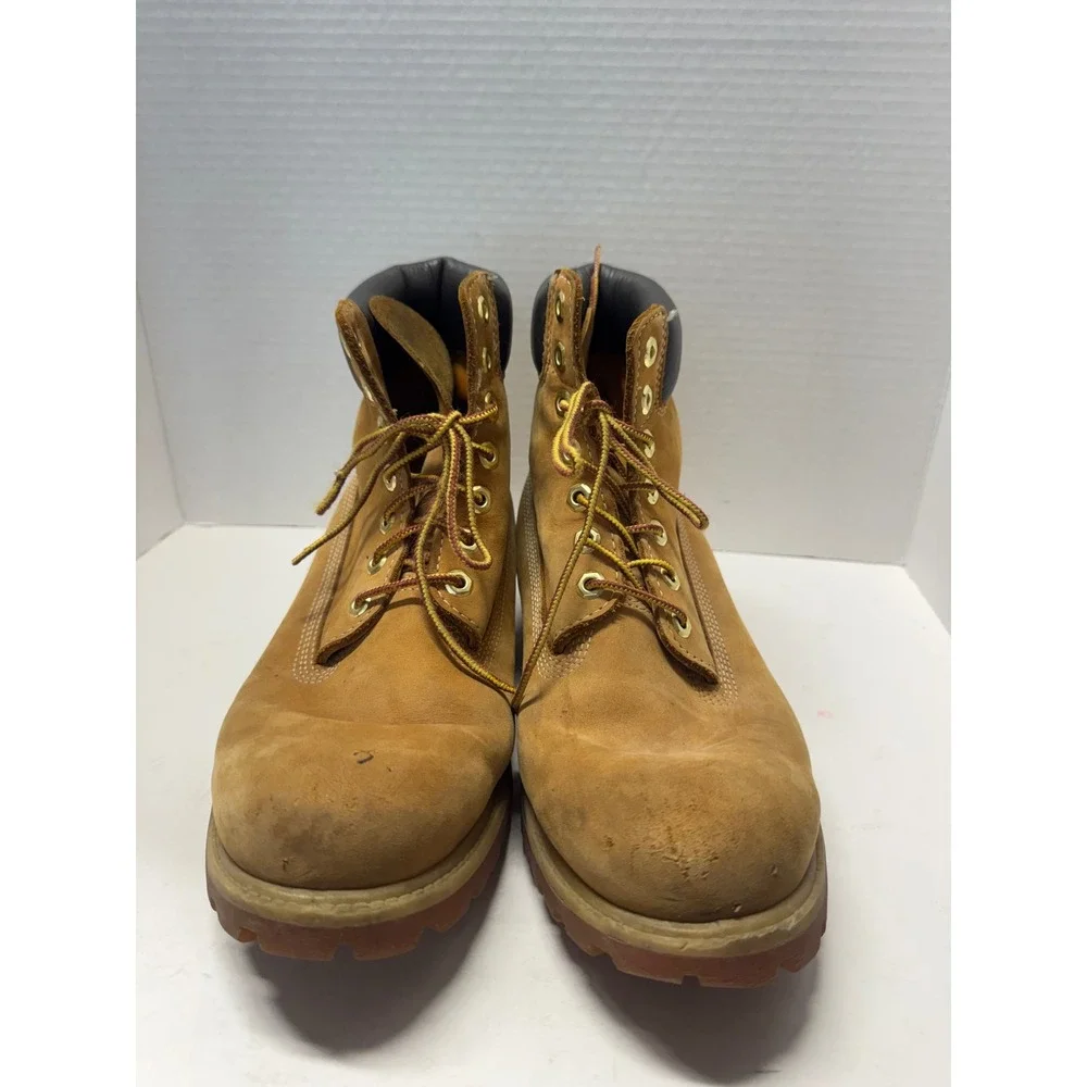 Timberland 6 Inch Premium Waterproof Boots Wheat Nubuck Leather 10061 Mens 10M